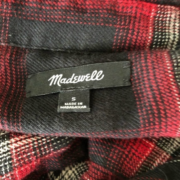 MADEWELL Classic Ex-Boyfriend Shirt in Plaid Small - Picture 8 of 8